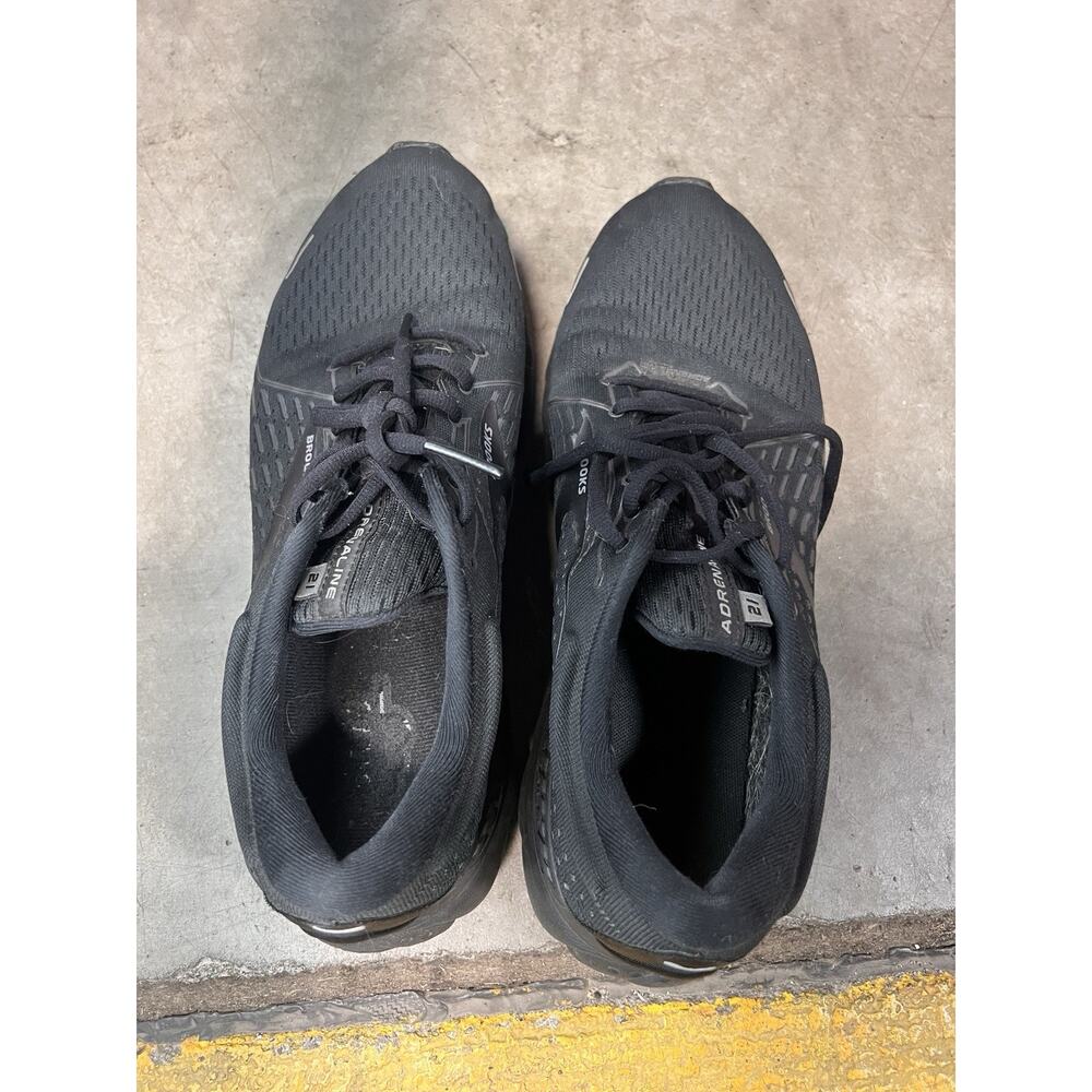 Brooks Adrenaline Mens GTS 21 Running Shoes - Triple Black - Size 11 D - Picture 6 of 10
